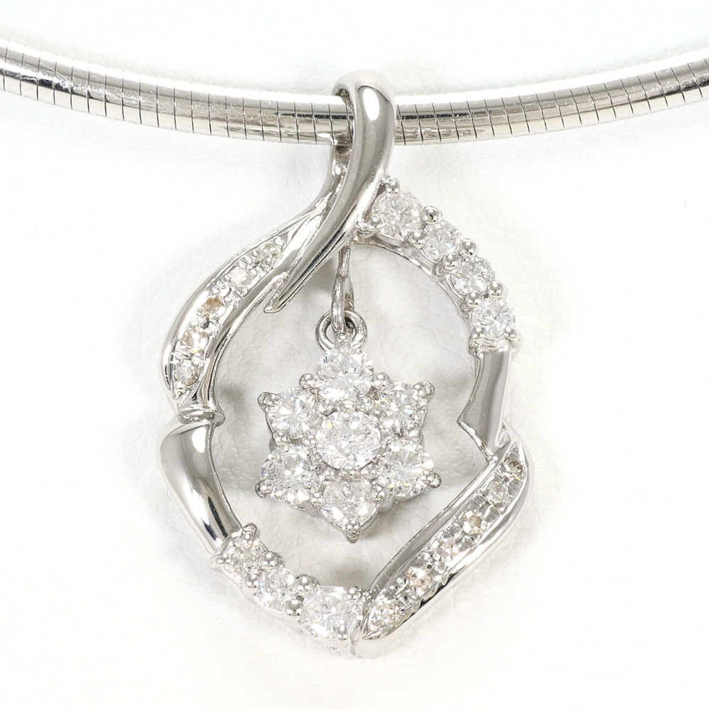 VINTAGE Silver Diamond Necklace